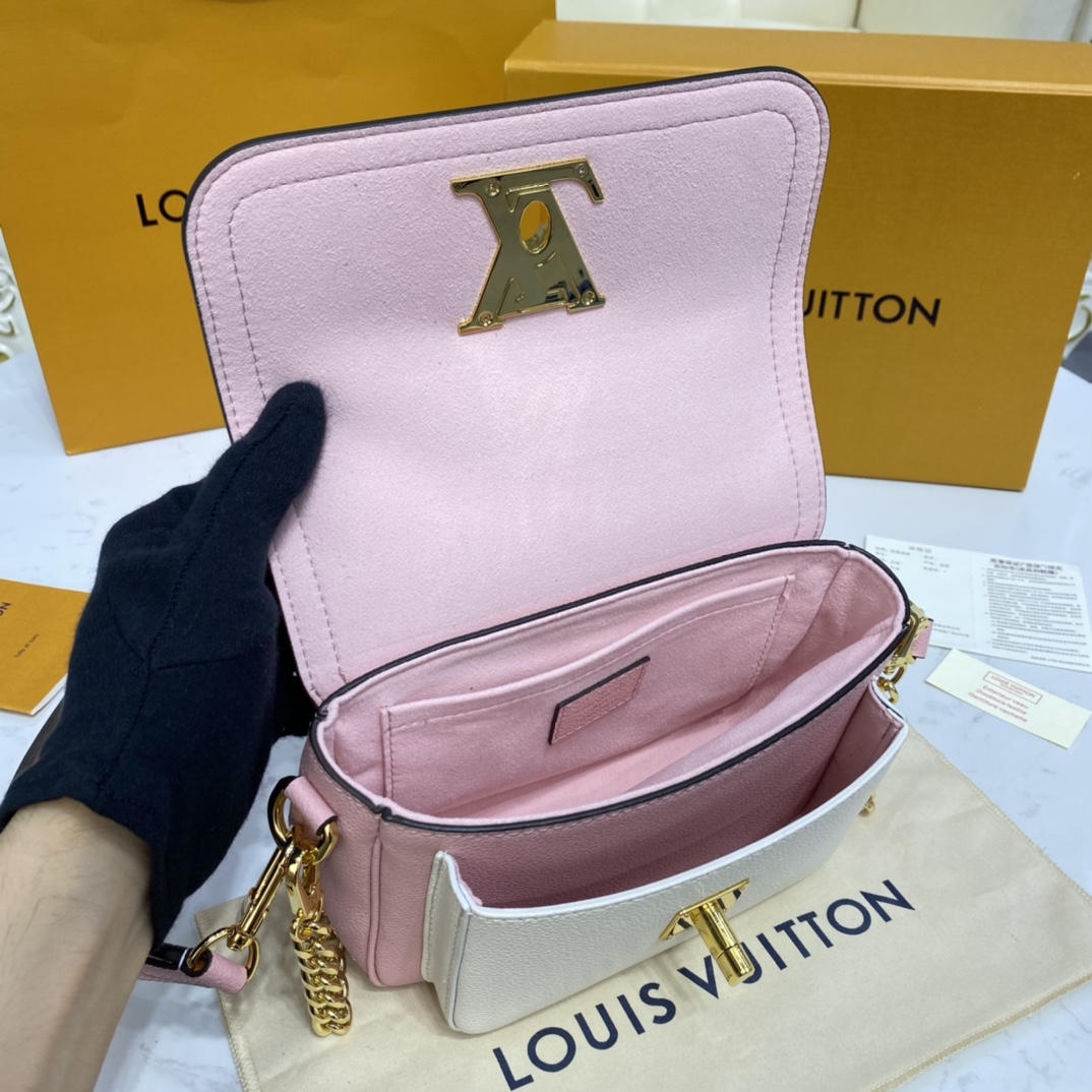 Louis Vuitton LOCKME TENDER Shoudler Bag M58555 Rosewater Pink